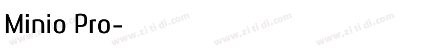 Minio Pro字体转换